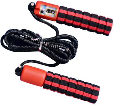 

SPORTSHOLIC Adjustable Skipping Rope With Manual Counter Foam Handle For Men Women Fitness Speed Skipping Rope(Multicolor, Length: 685 inch)