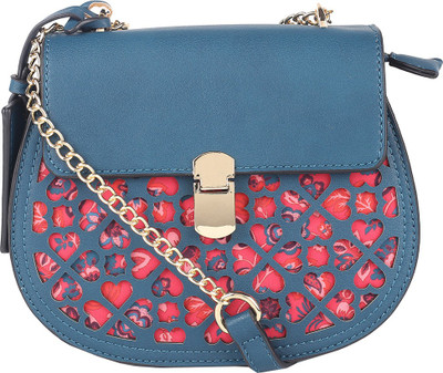 

Allen Solly Women Casual Blue PU Sling Bag