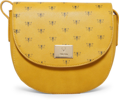 

Allen Solly Women Casual Yellow PU Sling Bag