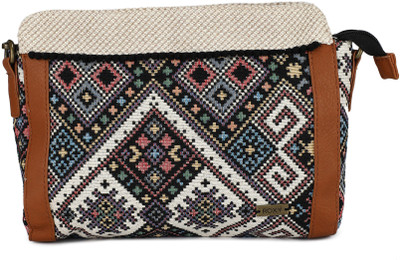 

ROXY Women Casual Multicolor Cotton Sling Bag
