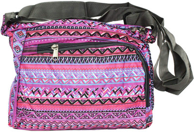 

Bagaholics Girls Casual Purple Cotton Sling Bag