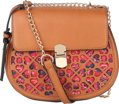 

Allen Solly Women Casual Brown PU Sling Bag