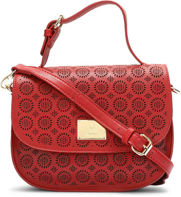 

Allen Solly Women Casual Maroon PU Sling Bag