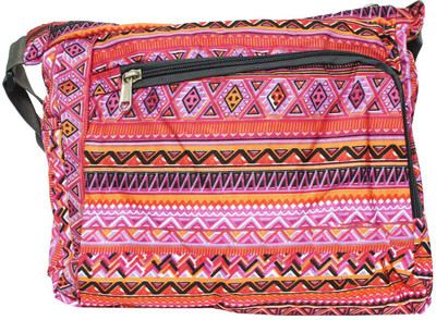 

Bagaholics Girls Casual Pink Cotton Sling Bag
