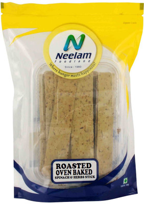 

Neelam Foodland ROASTED OVEN BAKED SPINACH & HERBS STICK, 100GM(100 g)