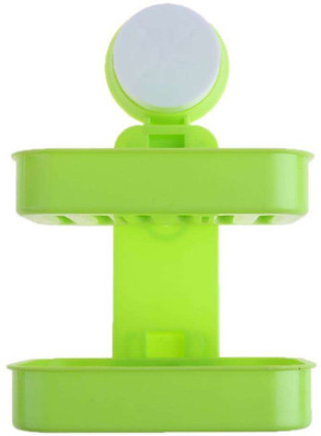 

divinezon Double Layer Wall Mountable Soap-Holder(Multicolor)