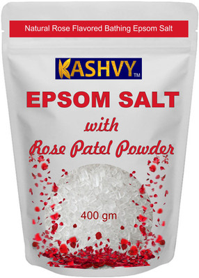 

Kashvy Epsom Salt With Rose Petels Powder(400 g)