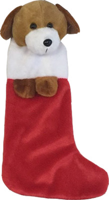 

My Baby Excels Brown Dog X'mas Stocking 33 cm - 33 cm(Multicolor)