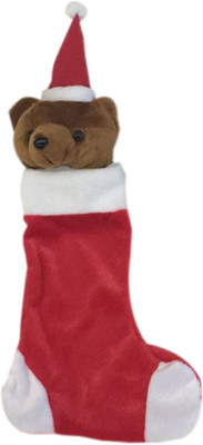 

My Baby Excels Brown Dog Plush X'mas Stocking 35 cm - 35 cm(Multicolor)