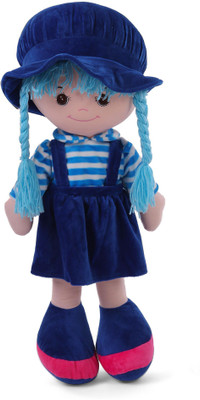 My Baby Excels Plush Doll Blue with Stripes 35 cm - 35 cm(Blue)