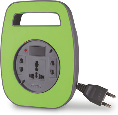 

Milltec 2 Pin Enjoy Extension Box (5 Mtr Wire) 3 Socket Surge Protector(Green)