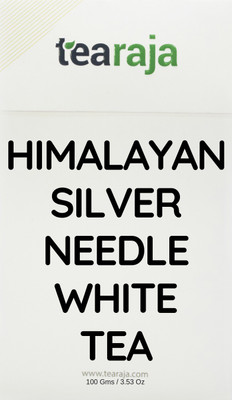 

Tearaja Himalayan Silver Needle White Tea, 50 GMS | Makes 30 Cups | Lowers Cholesterol | Boosts Alertness | Reduces Sugar Cravings | Pure Silver Needle Sourced from the Foothills of the Himalayas | Helps Improve Skin & Bones | Super Rich in Anti Oxidants 