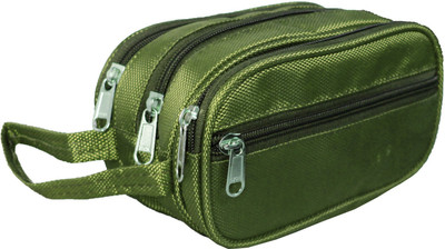 

Best Bags Large size Triple Section Shaving bag Multipupose bag Travel Shaving Bag(Green)