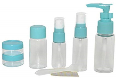 

Skywalk Cosmetic Toiletries Travel Pouch Kit With Empty Refillable Spray Bottles(Multicolor) Travel Toiletry Kit(Multicolor)