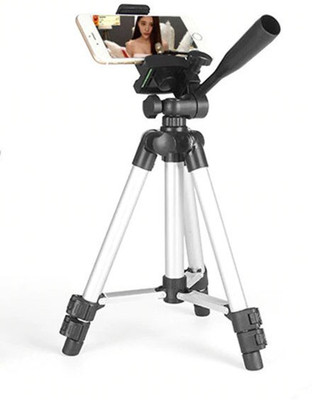 

CASADOMANI Tripod-3110 Portable Adjustable Portable Aluminum Lightweight Camera Stand With Three-Dimensional Head & Quick Release Plate laser level For Video Cameras and mobile Tripod(Silver & Black, Supports Up to 1500)