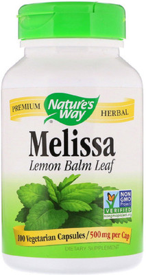 

Nature's Way Nature's Way, Melissa, Lemon Balm Leaf, 500 mg, 100 Vegetarian Capsules(100 No)