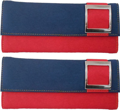 

Saugat Traders Girls Blue, Red Denim Wallet(10 Card Slots)