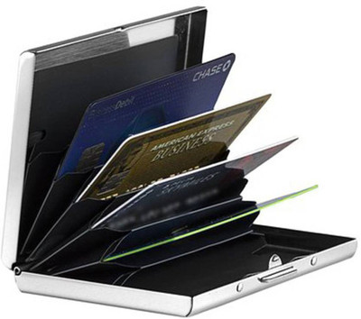 

INDOSON Men Multicolor Aluminium Card Holder(6 Card Slots), Multicolor;red;silver