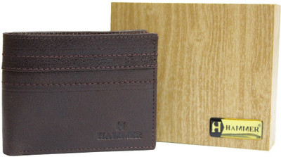 

hammer Men Brown Genuine Leather Wallet(3 Card Slots)