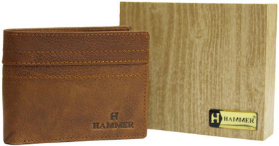 

hammer Men Tan Genuine Leather Wallet(3 Card Slots)