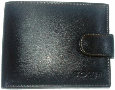 

TOUGH Men Brown Genuine Leather Wallet(6 Card Slots), Dark brown