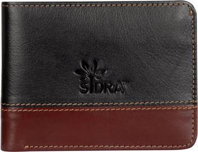 

Sidra Men Black Genuine Leather Wallet(10 Card Slots)