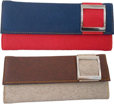 

Saugat Traders Girls Blue, Brown Denim Wallet(10 Card Slots)