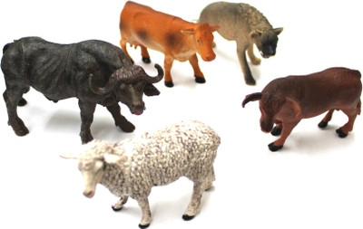 

Assemble Farm Animals Figures Set for Kids/Young Ones Pack of 5 Farm Animals(Multicolor)