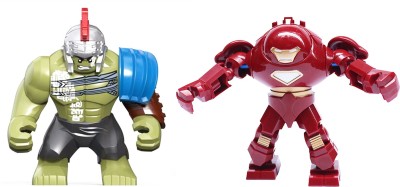 

imodish Marvel Avengers infinity War Iron Man Hulk Buster And Hulk RagnarokAssembling Blocks And Parts Action Figure(Multicolor)