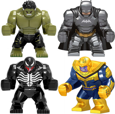 

imodish Avengers Infinity War Set Of 4 Pcs. Batman, Venom, Hulk, Thanos Assembling Blocks And Parts Action Figure(Multicolor)