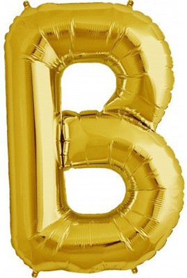

Events Framer Solid B- Alphabet Foil Balloon Gold Letter Balloon(Gold, Pack of 1)