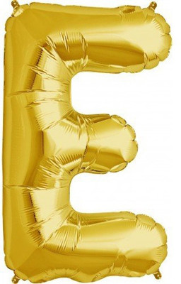 

Events Framer Solid E - Alphabet Foil Balloon Gold Letter Balloon(Gold, Pack of 1)