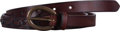 Rene Men Casual Brown Genuine Leather Belt