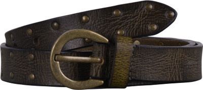 

Rene Women Casual Green Genuine Leather Belt
