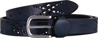 

Rene Women Casual Blue Genuine Leather Belt