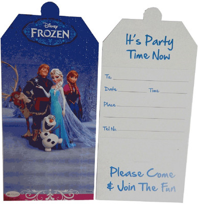 

ThemeHouseParty INVITATION CARD - Frozen(Set of 1)
