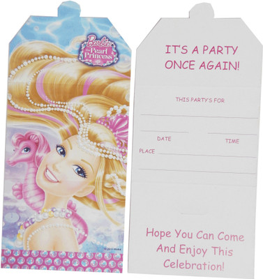 

ThemeHouseParty INVITATION CARD-Barbie The Pearl Princess(Set of 1)