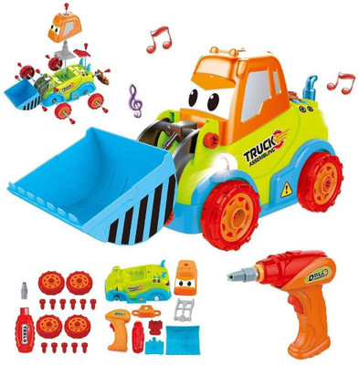

MWG Exports Co Take Apart Car Construction Car Toys for Kids with Sounds, Lights & Drill Tool(Multicolor)