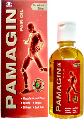 

Alkem Pamagin Pain Oil (Relives Muscular & Joint Pains,Sprains,Strains) (pack of 2) Liquid(100 ml)