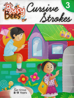 ACEVISION , BUSY BEES CURSIVE STROKES - 3 ( FOR AGE GROUP 8 - 9 YEARS )(English, Paperback, NIDA FATIMA)