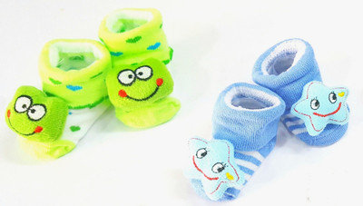 

little panda caroon 102 Booties(Toe to Heel Length - 7 cm Multicolor)