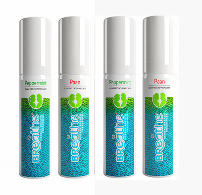 

BREATHE Mouth Freshener Peppermint and Paan Flavours Spray(60 g)