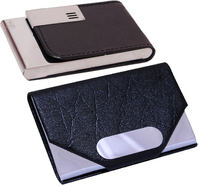 

iHomes ATM / Visiting / Credit Card Holder For Men & Women 10 Card Holder(Set of 2, Multicolor)