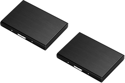 

Rangoli ® 6 Card Holder(Set of 2, Black)