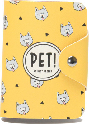 

Hamee Women's 24 Card Holder(Set of 1, Yellow)