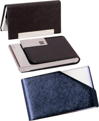 

iHomes ATM / Visiting / Credit Card Holder For Men & Women 10 Card Holder(Set of 3, Multicolor)