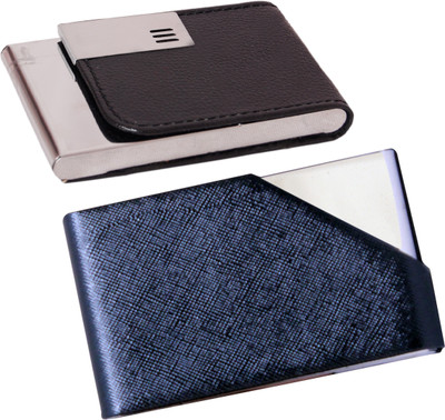 

iHomes ATM / Visiting / Credit Card Holder For Men & Women 10 Card Holder(Set of 2, Multicolor)