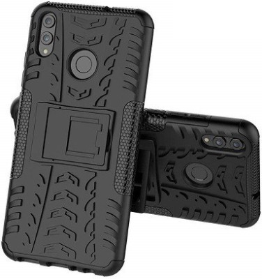 KrKis Back Cover for Honor 8X(Black, Grip Case, Pack of: 1)