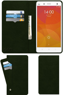 ACM Flip Cover for Mi 4(Green, Cases with Holder, Pack of: 1)