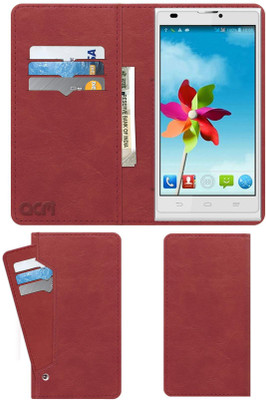 ACM Flip Cover for Zte Blade L2(Red, Cases with Holder, Pack of: 1)